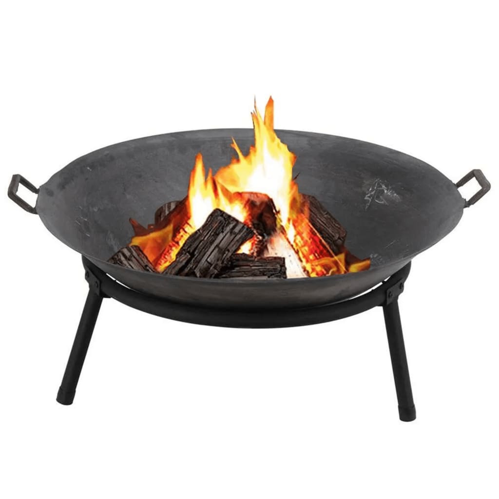 442162 ProGarden Fire Bowl with Handles Cast Iron 60 cm