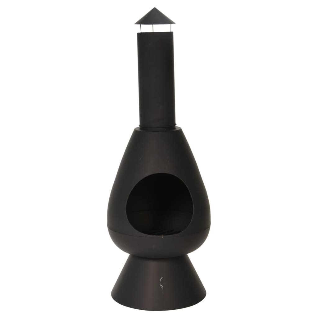ProGarden Șemineu cu horn „Ambient”, negru, 110 cm