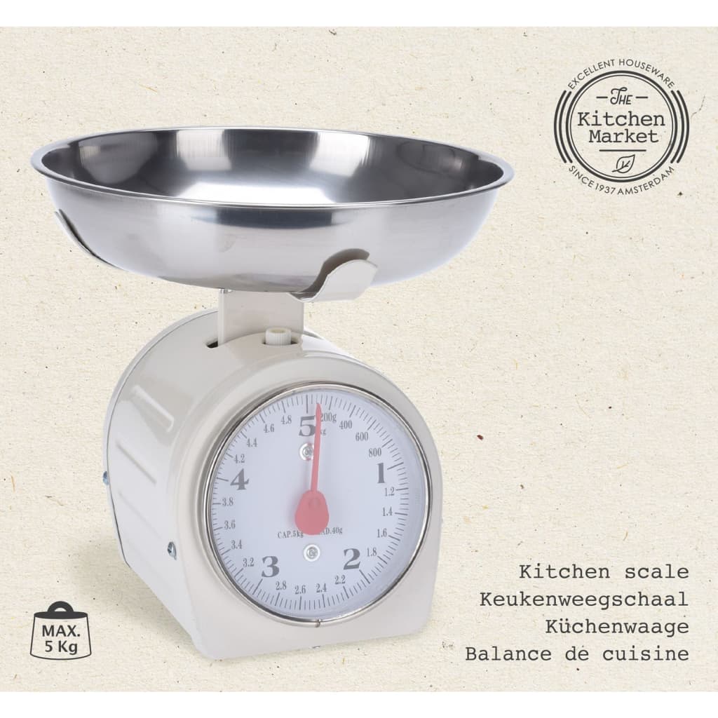 Excellent Houseware Balance de cuisine 5 kg Métal