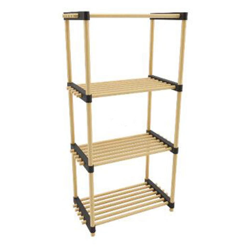 Storage solutions Schoenenrek met 4 schappen 49x28x92,5 cm hout afbeelding