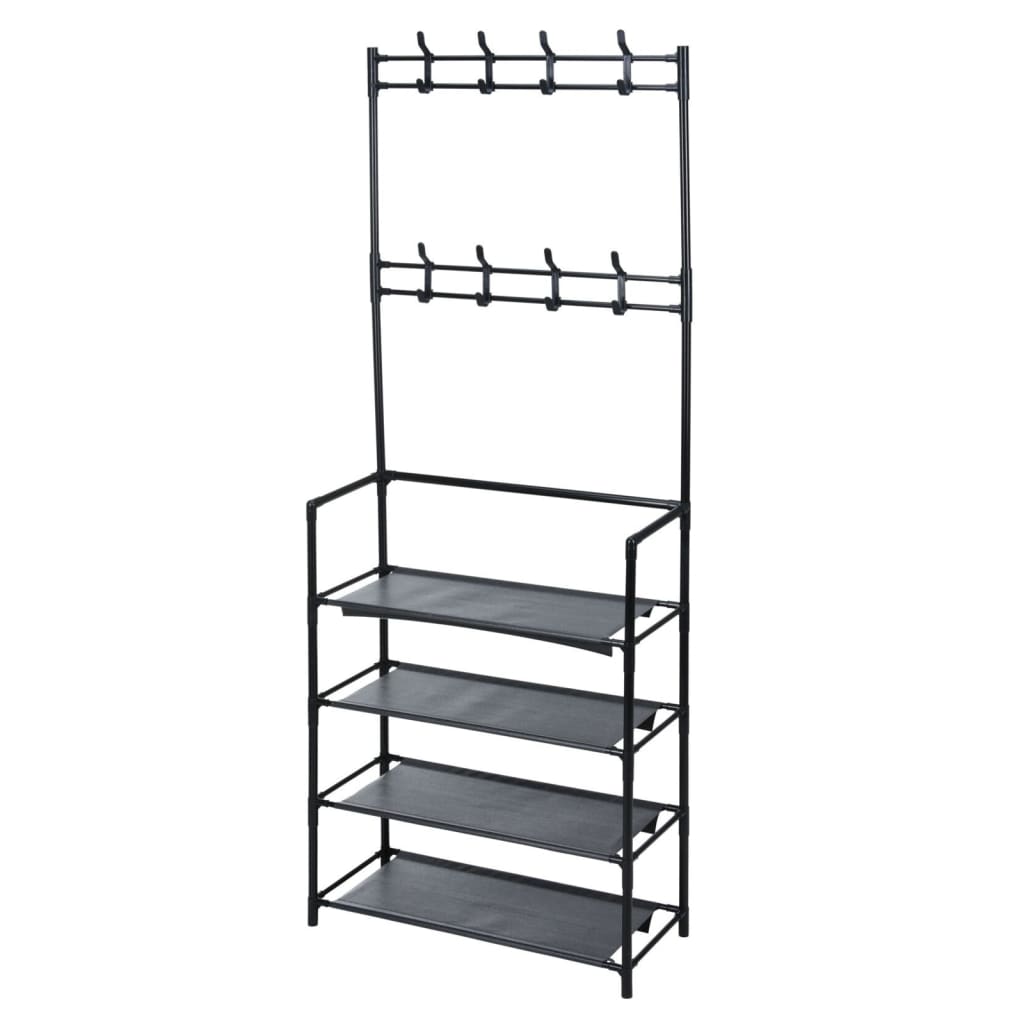 Storage solutions Kledingrek met 4 schappen 60x26x155 cm afbeelding