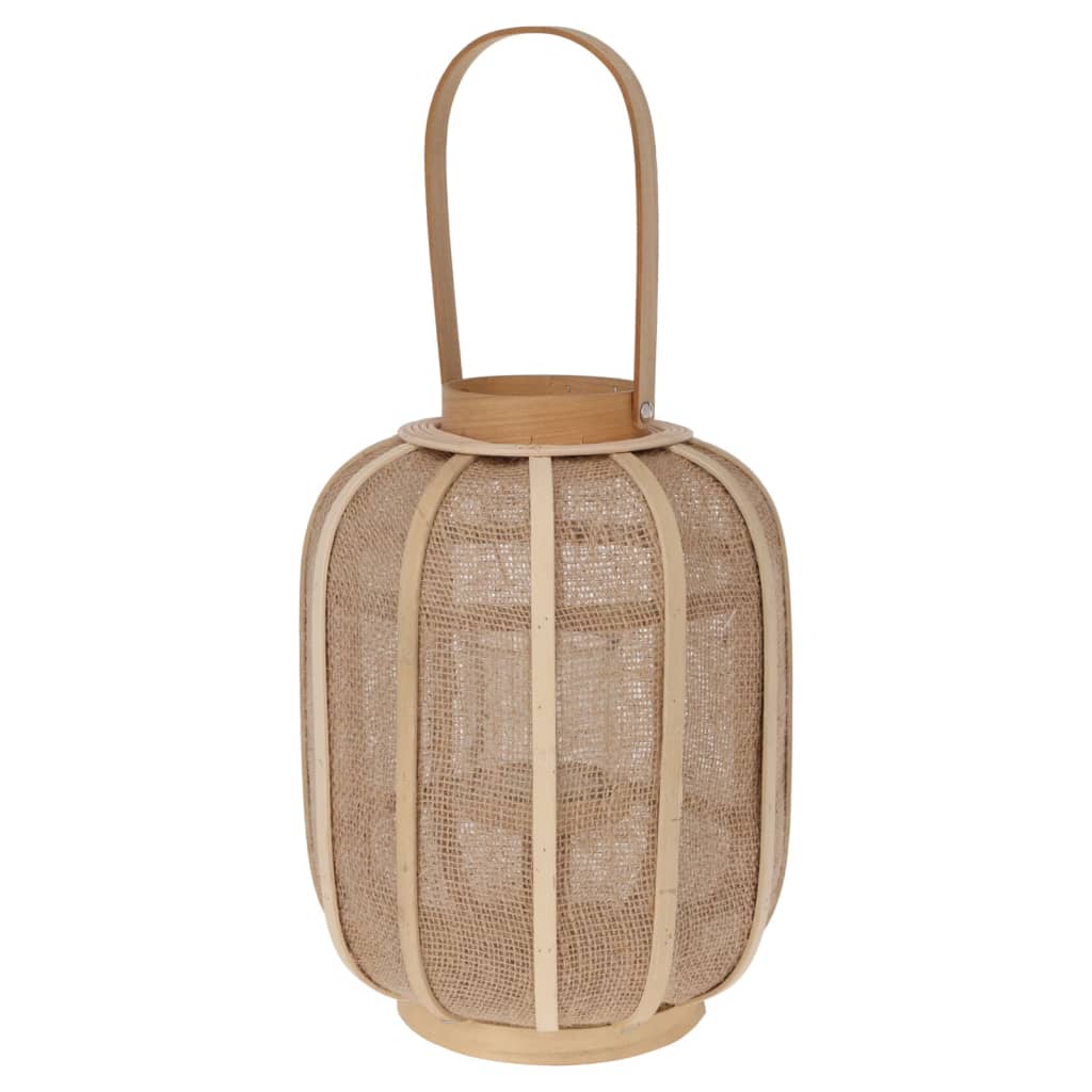 H&S Collection Lanterne suspendue rotin 24x31 cm beige