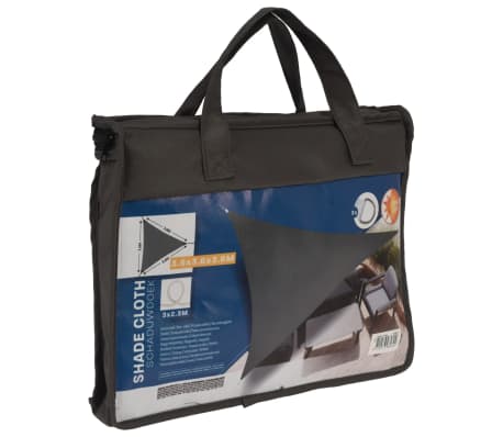 ProGarden Toldo triangular gris 3,6x3,6x3,6 m