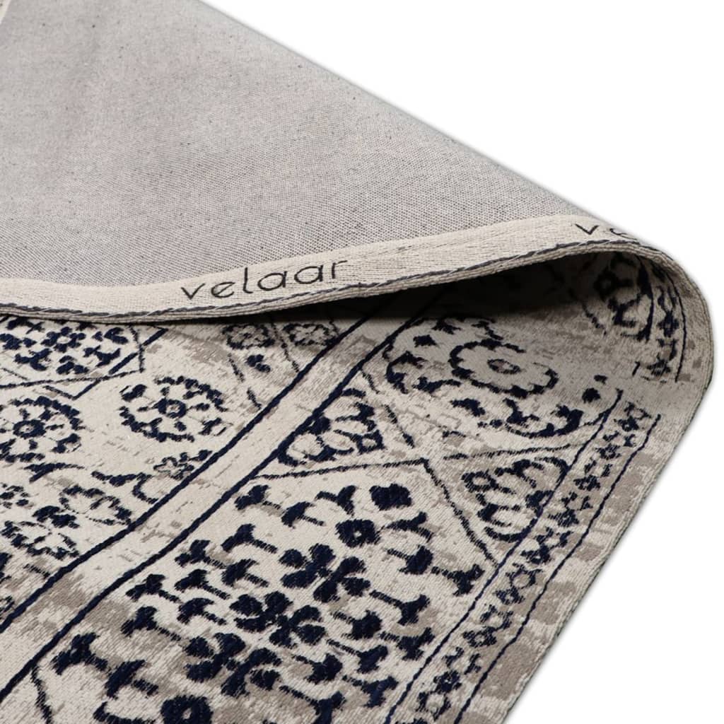 Dutch Lifestyle Vloerkleed Durban Jahrg 230x160 cm grijs en blauw afbeelding