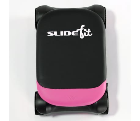 Wonder Core Slide Fit Attrezzo Fitness Pad Scorrevole Rosa e Grigio