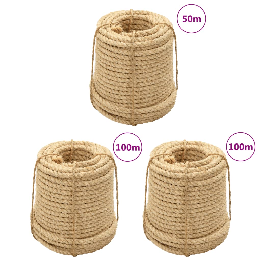 vidaXL Frânghii de sisal, 3 buc., 20 mm