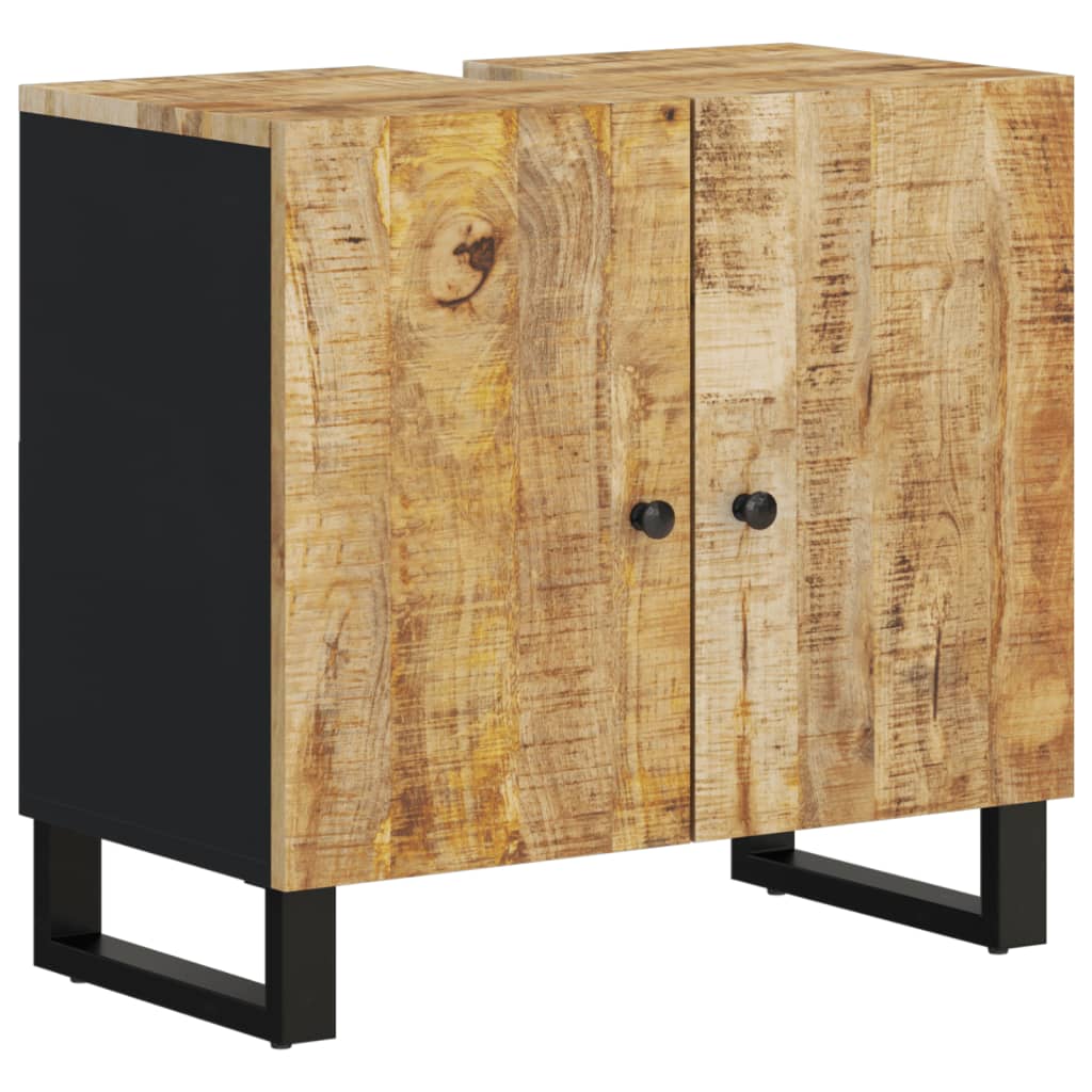  2-dielna súprava kúpeľňového nábytku mangovníkové drevo