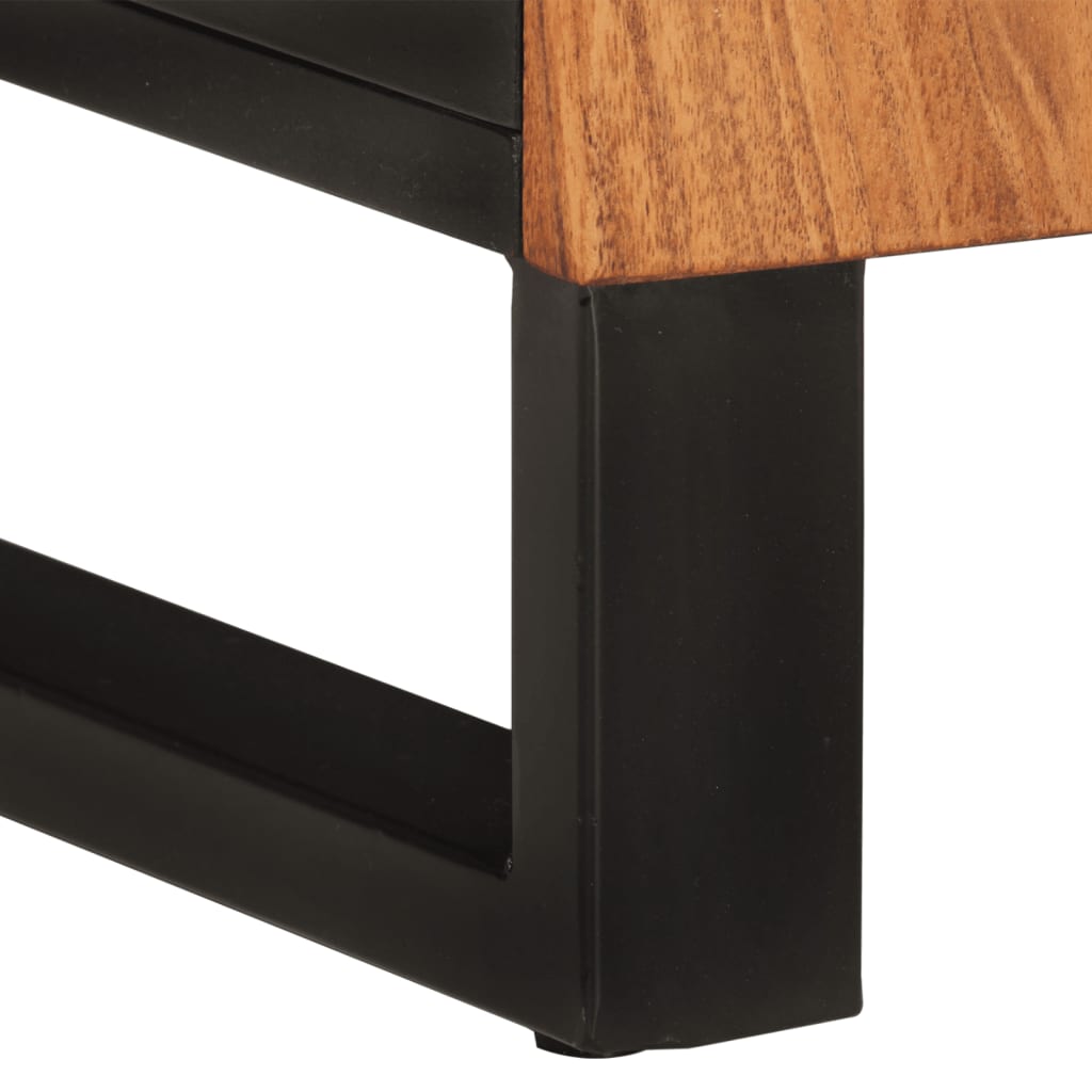 4-dijelni set kupaonskog namještaja od masivnog bagremovog drva