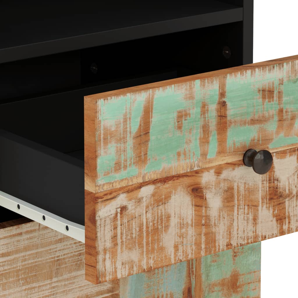 5-dijelni set kupaonskog namještaja masivno obnovljeno drvo