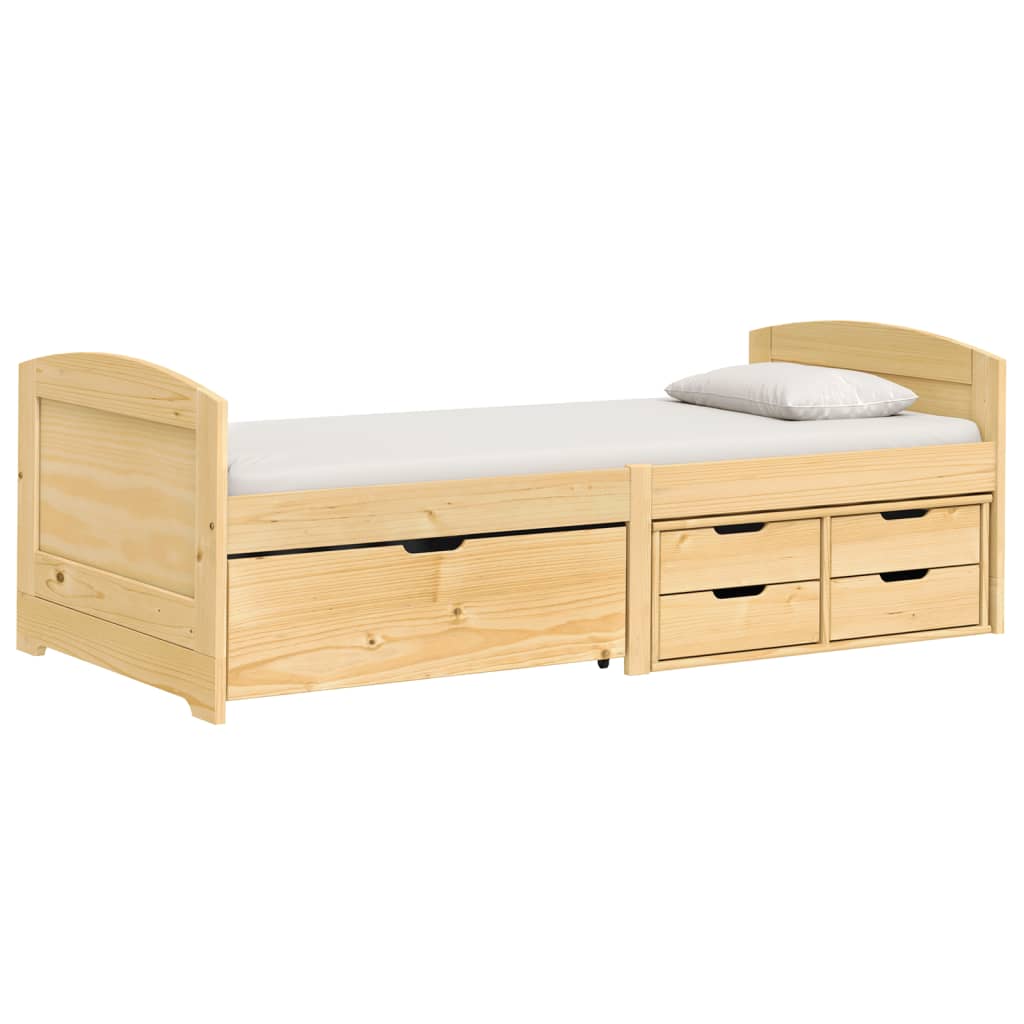 vidaXL Slaapbank met 5 lades IRUN 90x200 cm massief grenenhout