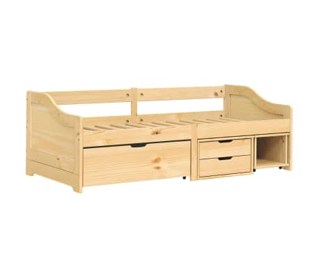 vidaXL p&auml;evavoodi 3 sahtliga, IRUN, 90 x 200 cm, m&auml;nnipuit