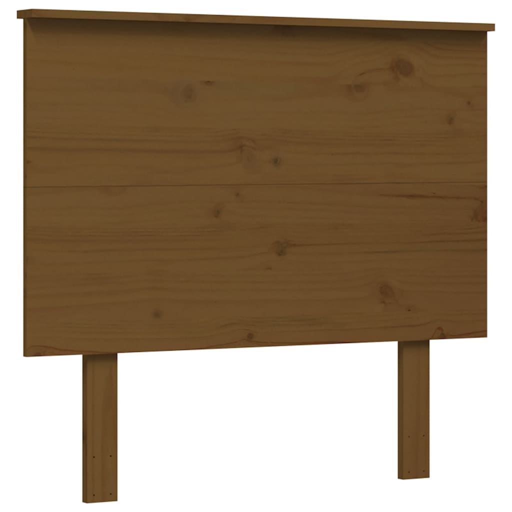 Легло с табла меденокафяво 2FT6 см Small Single дърво масив