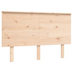 Rám postele s čelem 140 x 190 cm masivní dřevo - obrázek 8