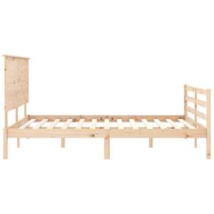 Rám postele s čelem King Size masivní dřevo - obrázek 7