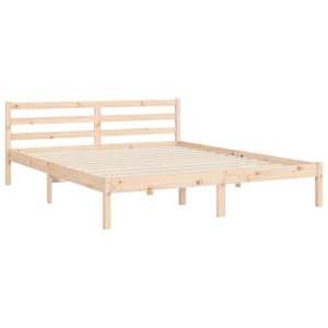 Rám postele s čelem 160 x 200 cm masivní dřevo - obrázek 9