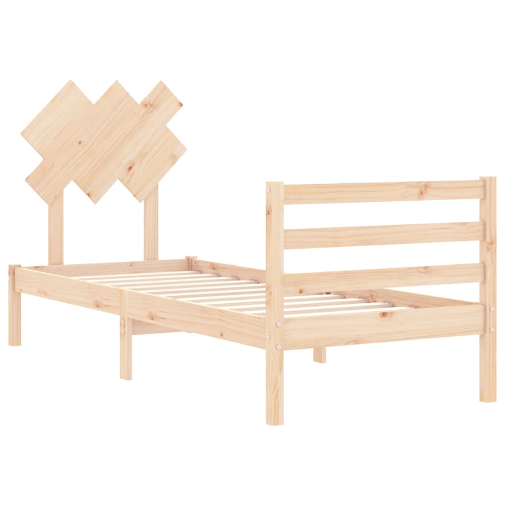 Рамка за легло с табла 2FT6 Small Single дърво масив