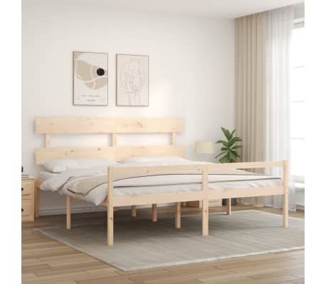 vidaXL Senior Bed without Mattress 200x200 cm Solid Wood