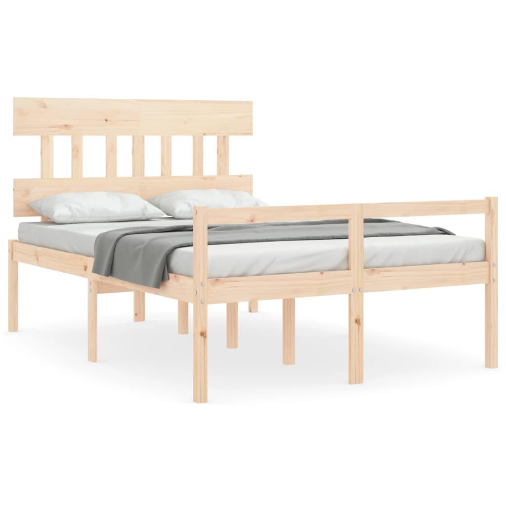 Thumbnail - vidaXL Seniorenbett mit Kopfteil 140x200 cm Massivholz