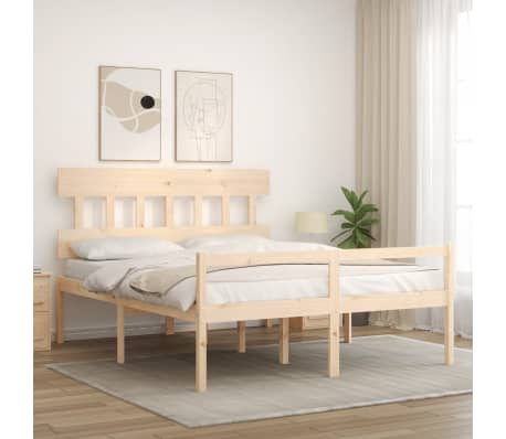 vidaXL Senior Bed without Mattress 160x200 cm Solid Wood