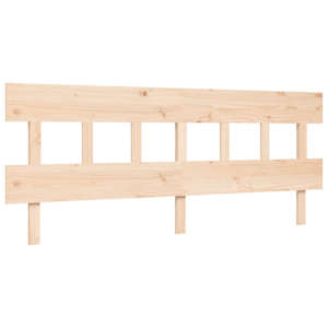 Postel s čelem pro seniory 200x200 cm masivní dřevo - obrázek 8
