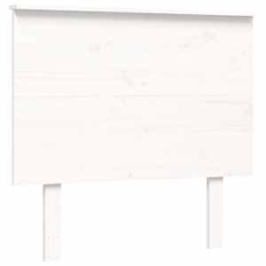 Postel s čelem pro seniory bílý 90x200 cm masivní dřevo - obrázek 8