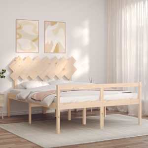vidaXL Senior Bed without Mattress 140x190 cm Solid Wood