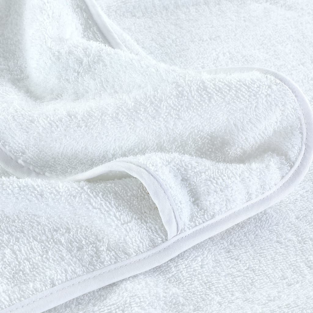  Plážové uteráky 6 ks biele 60x135 cm látka 400 GSM
