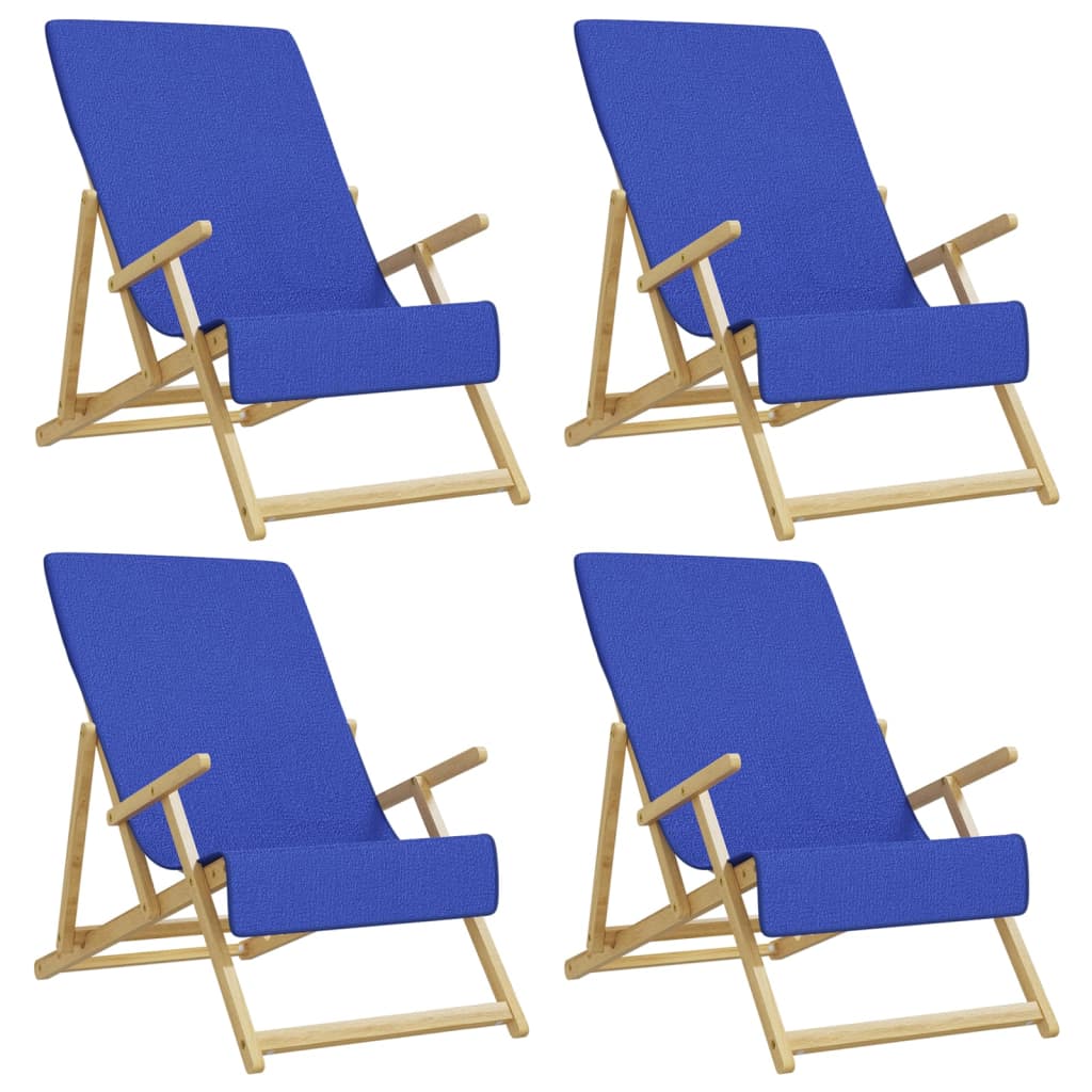 Prosoape de plajă, 4 buc., albastru, 60×135 cm, textil 400 GSM