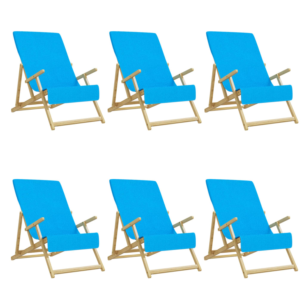 Prosoape de plajă, 6 buc., turcoaz, 60×135 cm, textil 400 GSM
