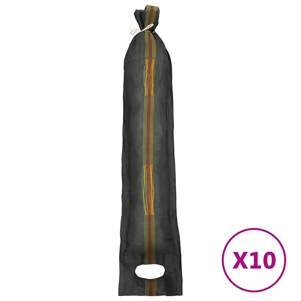 vidaXL Pytle na písek 10 ks tmavě zelené 103 x 25 cm HDPE