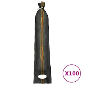 vidaXL liivakotid 100 tk, tumeroheline, 103 x 25 cm, HDPE