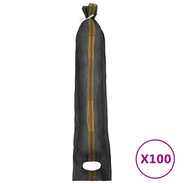 vidaXL liivakotid 100 tk, tumeroheline, 103 x 25 cm, HDPE