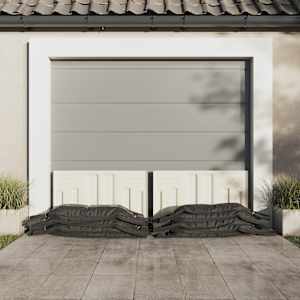 Vreče za pesek 100 kosov temno zelene 103x25 cm HDPE