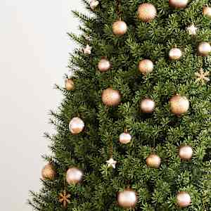 vidaXL Set globuri de Crăciun 111 buc., aur roz, polistiren