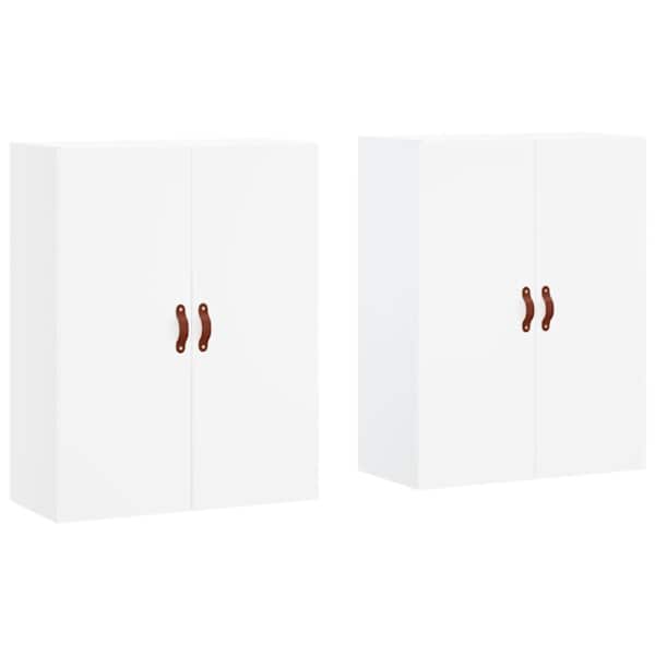 vidaXL seinakapid 2 tk, valge, 69,5 x 34 x 90 cm
