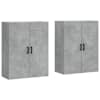 vidaXL seinakapid 2 tk, betoonhall, 69,5 x 34 x 90 cm