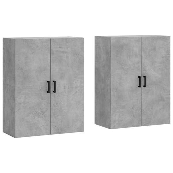 vidaXL seinakapid 2 tk, betoonhall, 69,5 x 34 x 90 cm