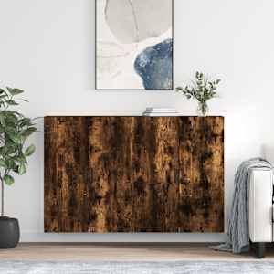 Nástěnné skříňky 2 ks kouřový dub 69,5 x 34 x 90 cm - obrázek 1