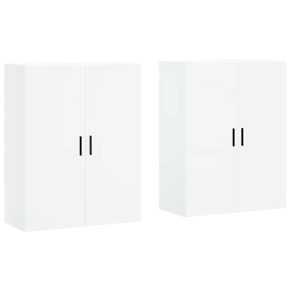 vidaXL seinakapid 2 tk, valge, 69,5 x 34 x 90 cm
