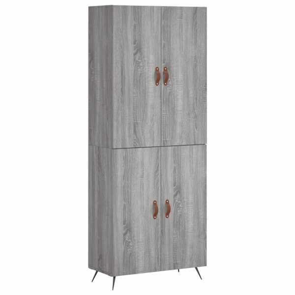 vidaXL k&otilde;rge kapp, hall Sonoma tamm, 69,5 x 34 x 180 cm, tehispuit