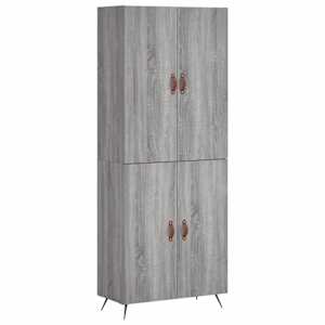Skříň highboard šedá sonoma 69,5 x 34 x 180 cm kompozitní dřevo - obrázek 2