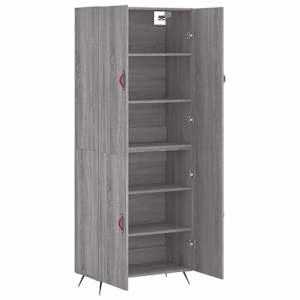 Skříň highboard šedá sonoma 69,5 x 34 x 180 cm kompozitní dřevo - obrázek 4
