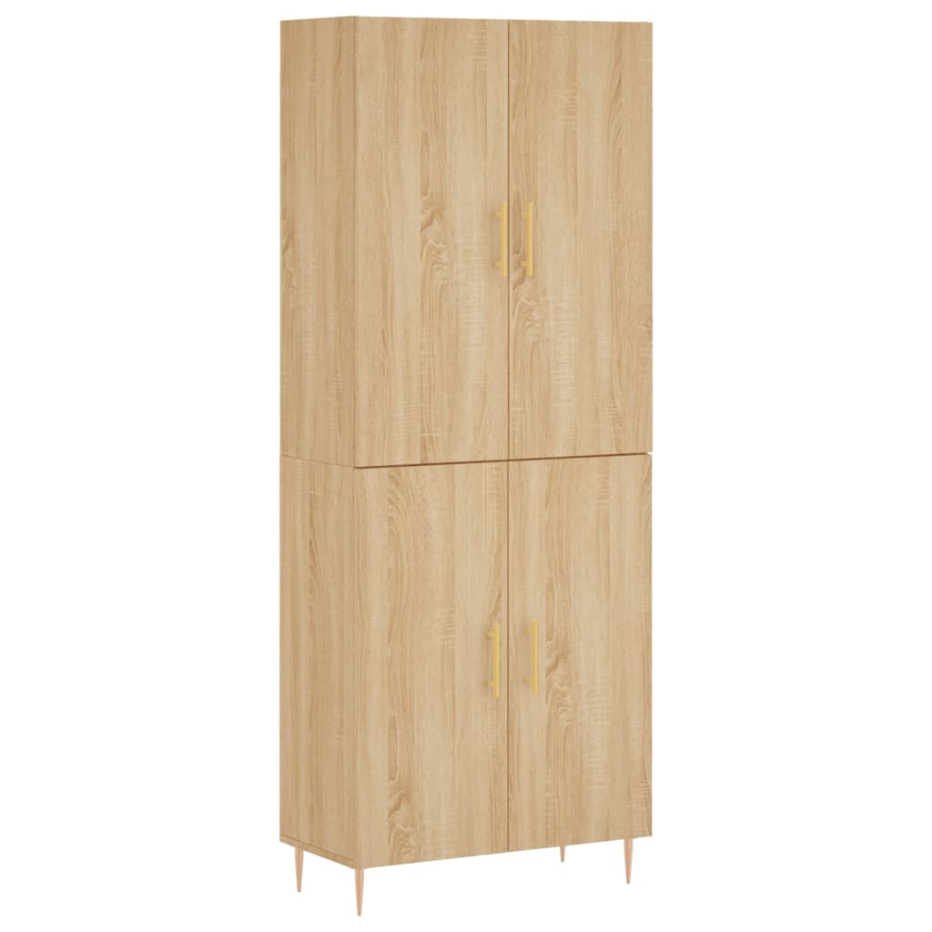 vidaXL Skříň highboard dub sonoma 69,5 x 34 x 180 cm kompozitní dřevo