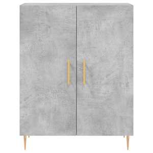 Skříň highboard betonově šedá 69,5x34x180 cm kompozitní dřevo - obrázek 8