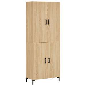 Skříň highboard dub sonoma 69,5 x 34 x 180 cm kompozitní dřevo - obrázek 2