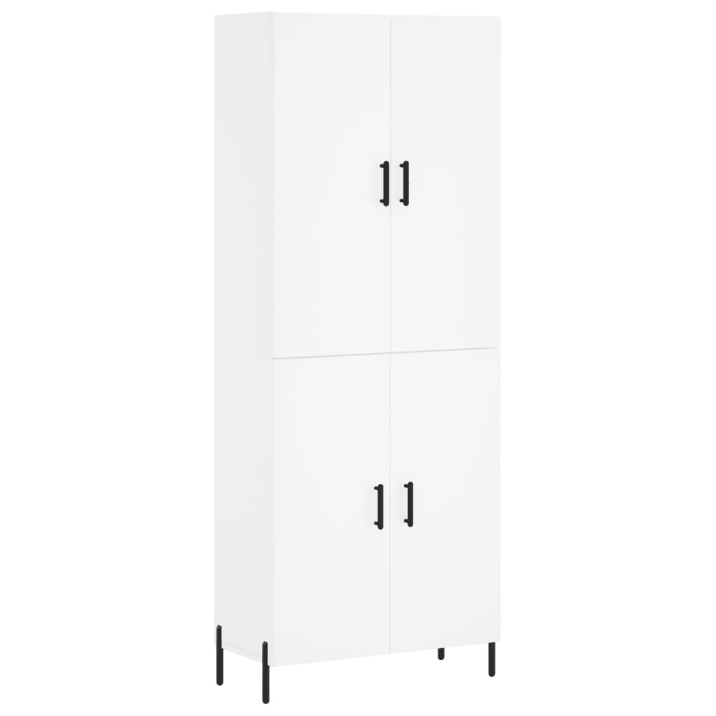 vidaXL Skříň highboard bílá 69,5 x 34 x 180 cm kompozitní dřevo