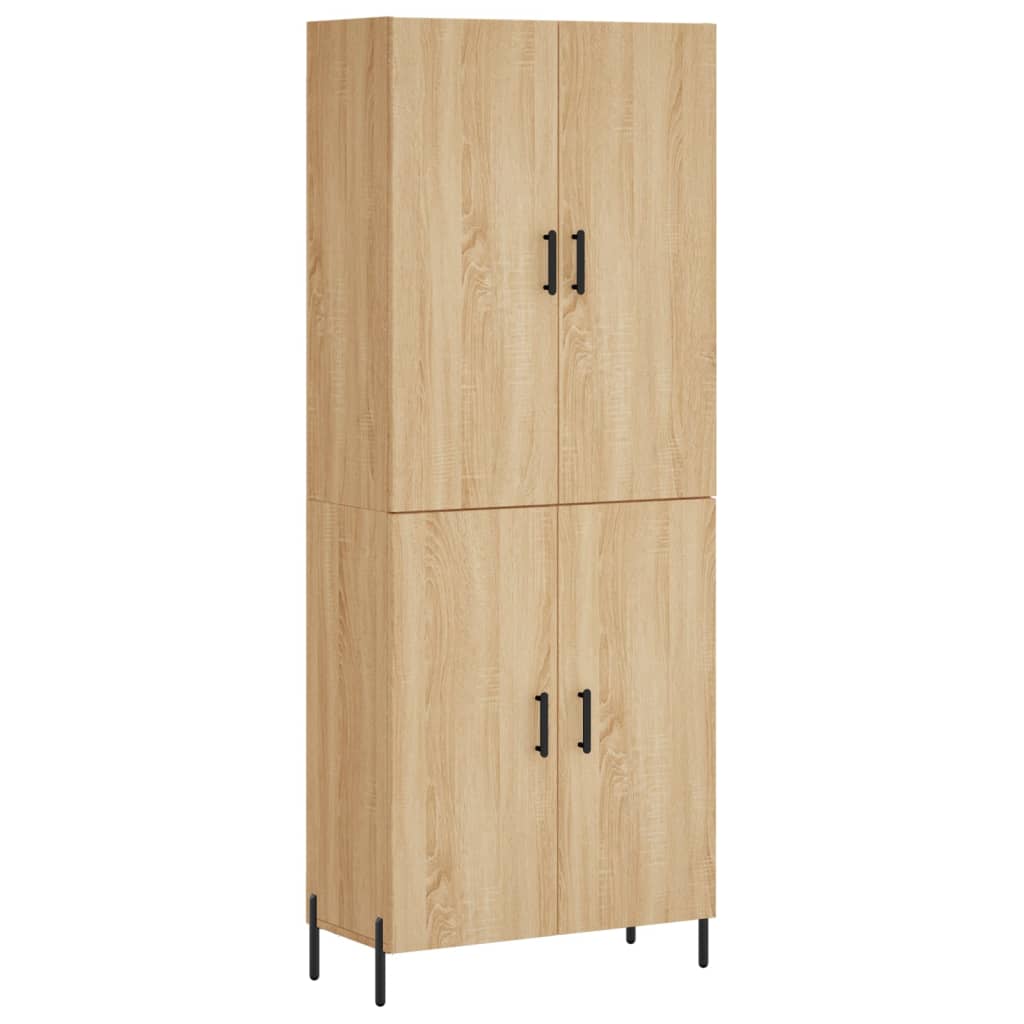 Thumbnail - vidaXL Highboard Sonoma-Eiche 69,5x34x180 cm Holzwerkstoff