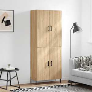Skříň highboard dub sonoma 69,5 x 34 x 180 cm kompozitní dřevo - obrázek 1