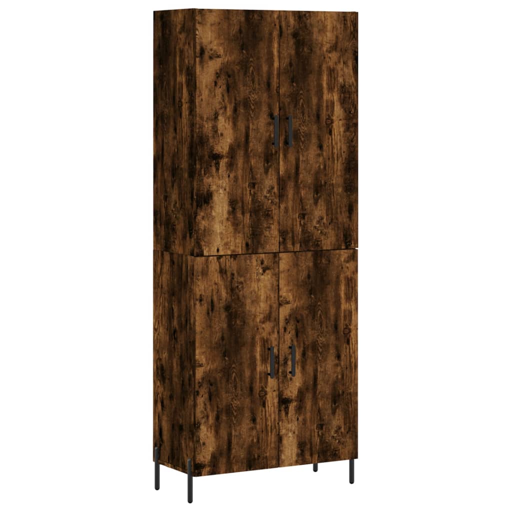 vidaXL Skříň highboard kouřový dub 69,5 x 34 x 180 cm kompozitní dřevo