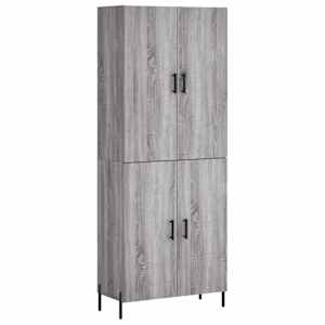 Skříň highboard šedá sonoma 69,5 x 34 x 180 cm kompozitní dřevo - obrázek 2